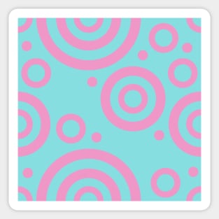 Pink circle pattern Sticker